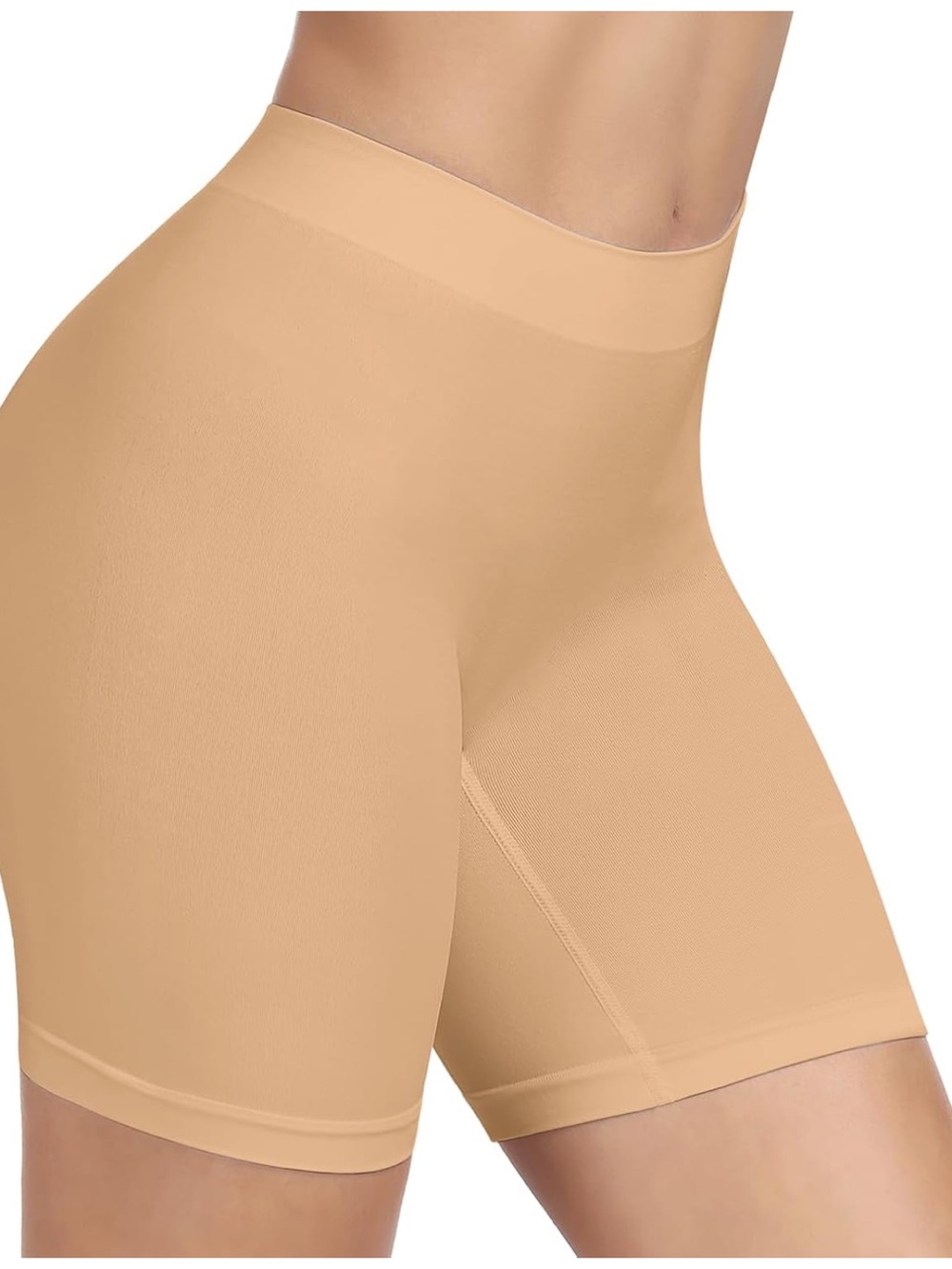 Seamless High-Waist Shaper Shorts - Nude